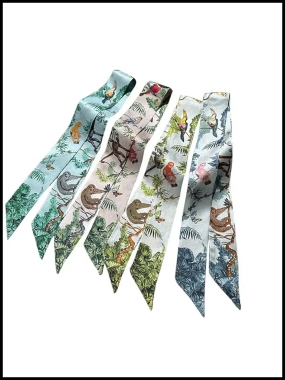 100% Mulberry Silk Scarf Hair Tie Handbag Wrap Neckerchief